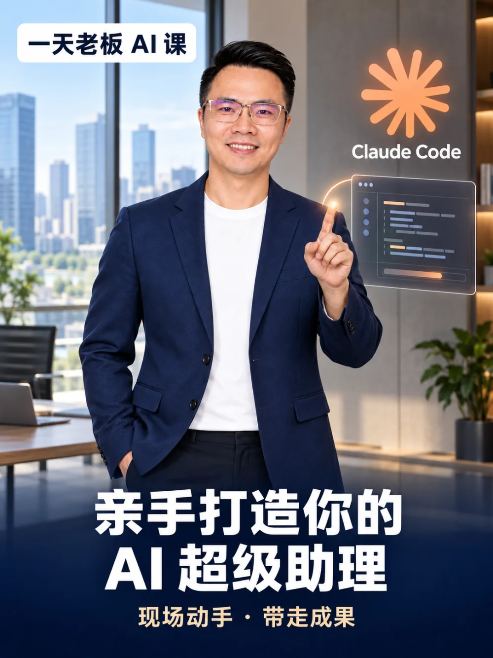 一天老板 AI 课 · 亲手打造你的 AI 超级助理 · 现场动手,带走成果